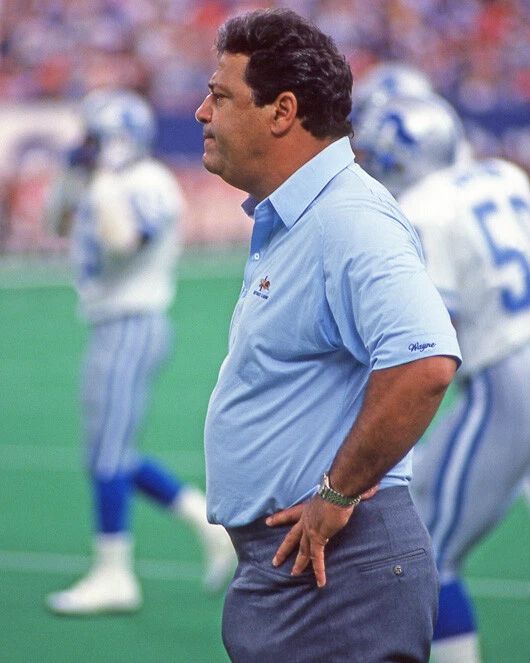Detroit Lions Coach Wayne Fontes Glossy Photo Nfl Football Print Poster