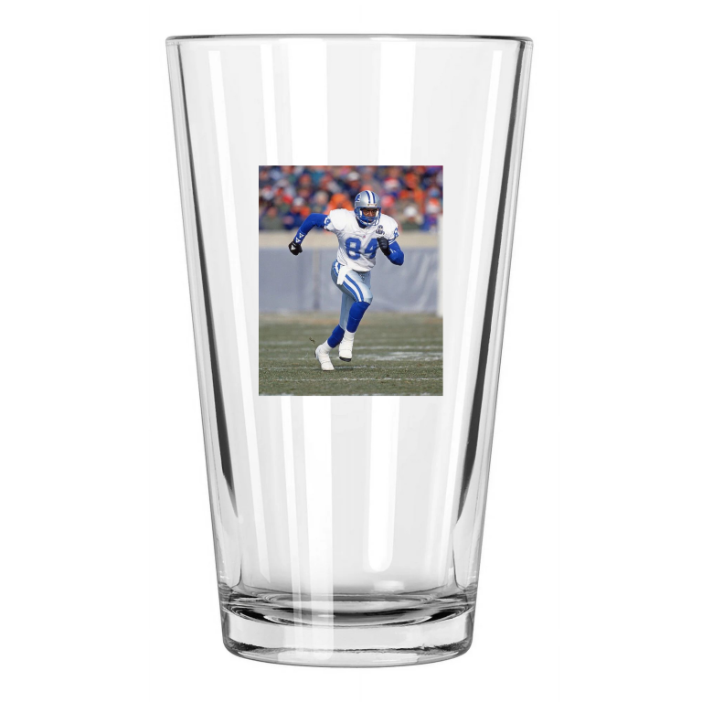 Detroit Lions Herman Moore Photo Nfl Football Pint Beer Drinking Glass