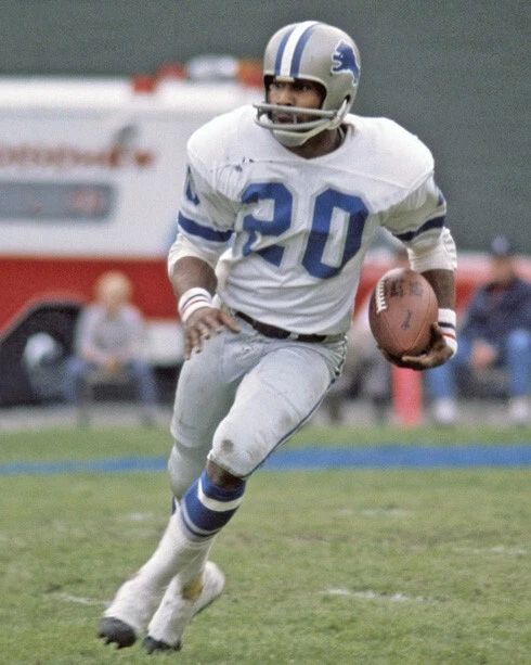 Detroit Lions Lem Barney Glossy Keychain Nfl Football Keychain Hof 92 2