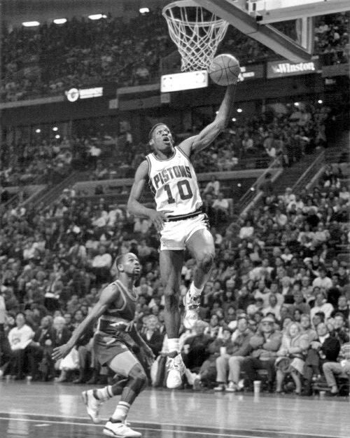 Detroit Pistons Dennis Rodman Glossy Photo Nba Basketball Print Poster