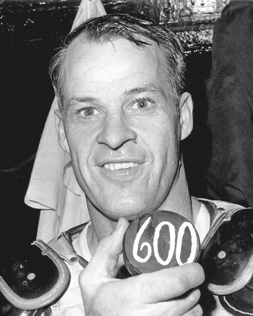 Detroit Red Wings Gordie Howe Glossy Photo 600Th Goal Print Hockey Poster