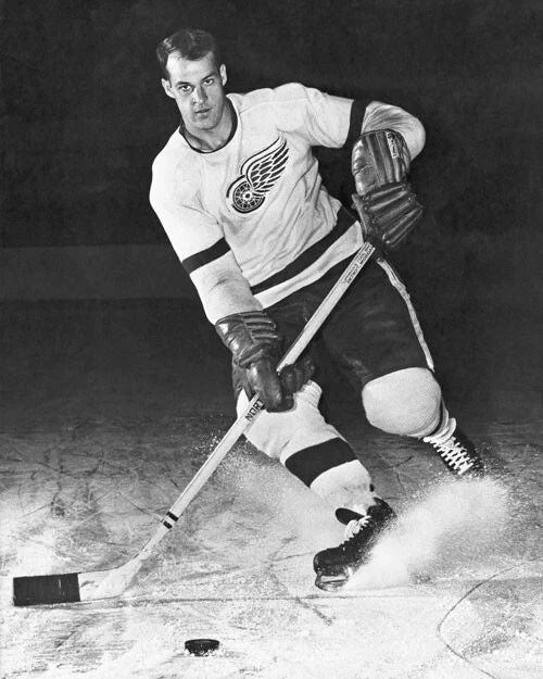 Detroit Red Wings Gordie Howe Glossy Keychain Hockey Portrait Print Hof 72