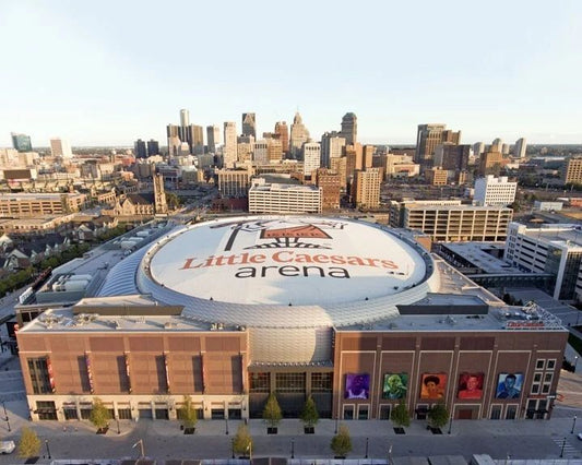 Detroit Red Wings Little Caesars Arena Glossy Photo Downtown Print Poster