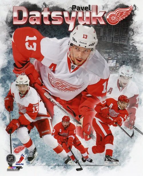 Detroit Red Wings Pavel Datsyuk Glossy Keychain Collage Hockey Keychain