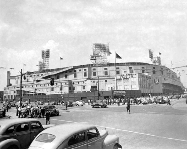 Detroit Tigers Briggs Stadium Glossy 8&Quot;X10&Quot; Magnet Baseball Print Field