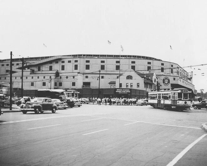 Detroit Tigers Briggs Stadium Glossy 8&Quot;X10&Quot; Magnet Print Navin Field Po