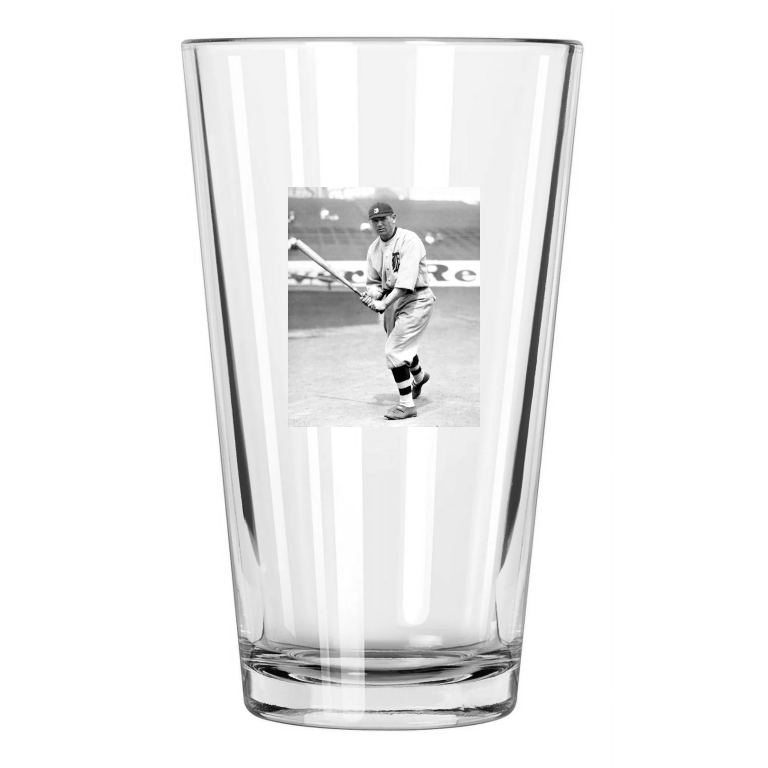 Detroit Tigers Harry Heilmann Photo Baseball Hof 52 3 Pint Beer Drinking Glass
