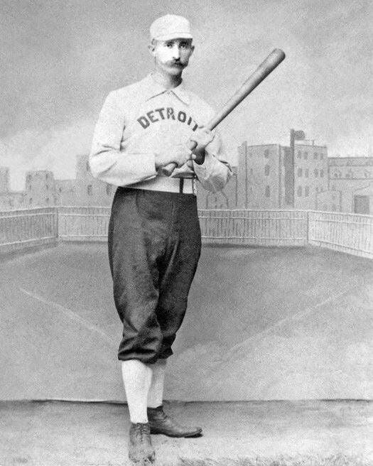Detroit Wolverines Sam Thompson Photo Print Baseball Poster Hof 74