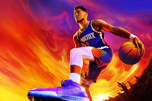 Devin Booker Basketballer Phoenix Suns Team Painting Wall Decor Jigsaw Puzzle