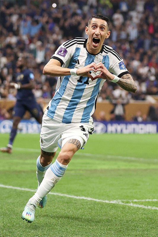 Di Maria Celebrating Goal Soccer 2022 Football Final Argentina Jigsaw Puzzle