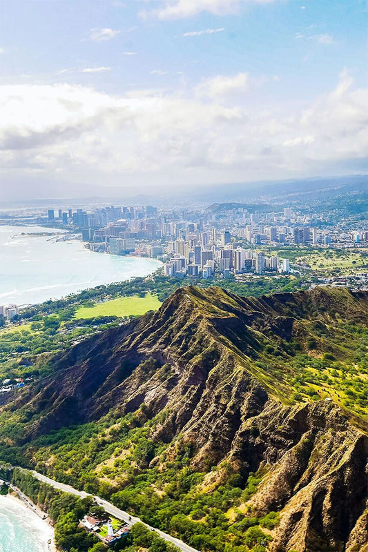 Diamond Head Volcano Nature Landscape Print Wall Home Decor Jigsaw Puzzle