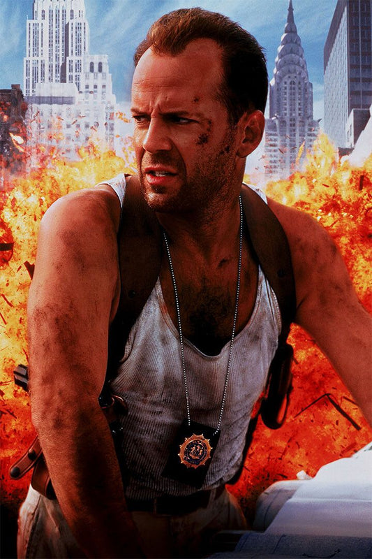 Die Hard Action Movie Print Painting Jigsaw Puzzle