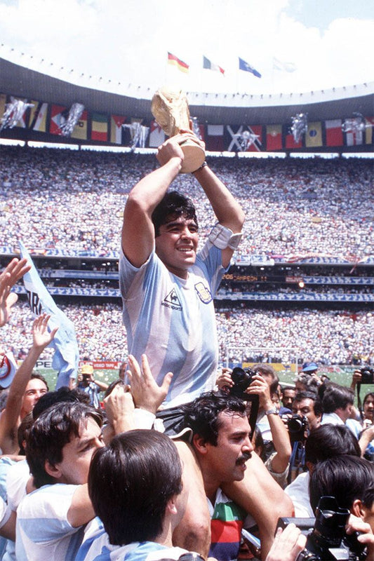 Diego Argentina Soccer Goat 1986 Football Trophy Champions Jigsaw Puzzle