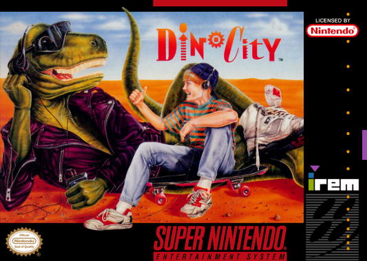Dino City (Usa) Snes Print Poster