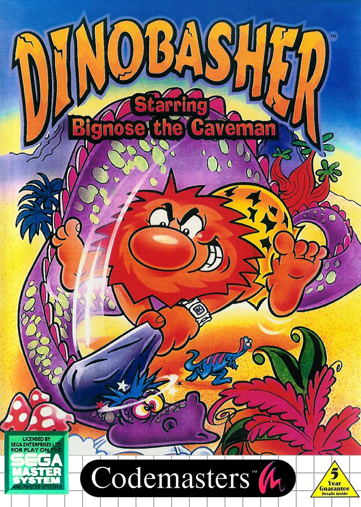 Dinobasher Sega Master System Print Poster