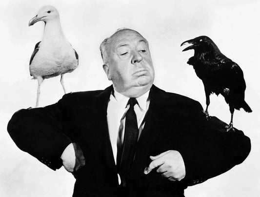 Director Alfred Hitchcock The Birds Movie Publicity Magnet Print