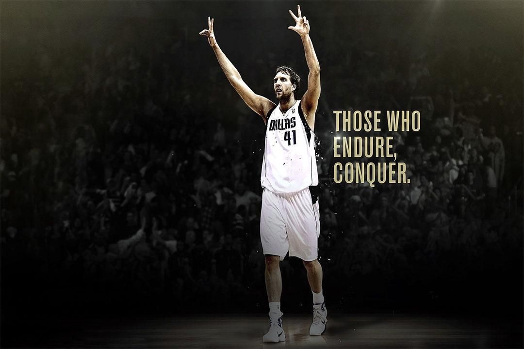 Dirk Nowitzki Conquer Motivational Basketball Player Jigsaw Puzzle