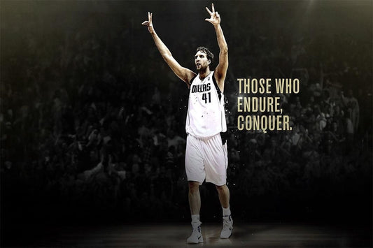 Dirk Nowitzki Conquer Motivational Basketball Player Jigsaw Puzzle