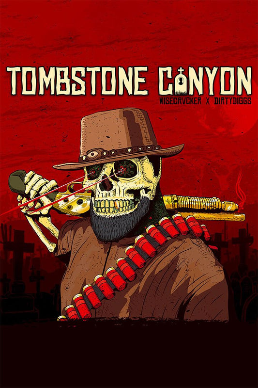 Dirty Diggs Tombstone Canyon Rapper Painting Print Jigsaw Puzzle