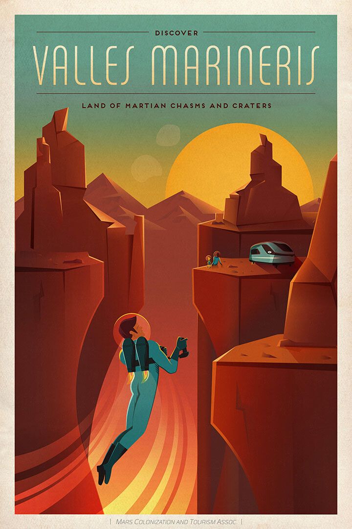 Discover Valles Marineris Space Exploration Nasa Travel Jigsaw Puzzle