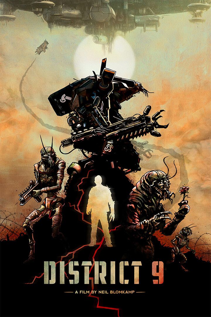 District 9 Vintage Classic Action Movie Jigsaw Puzzle