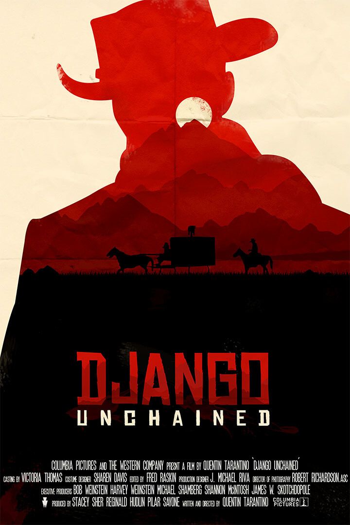 Django Unchained Action Movie Print Jigsaw Puzzle