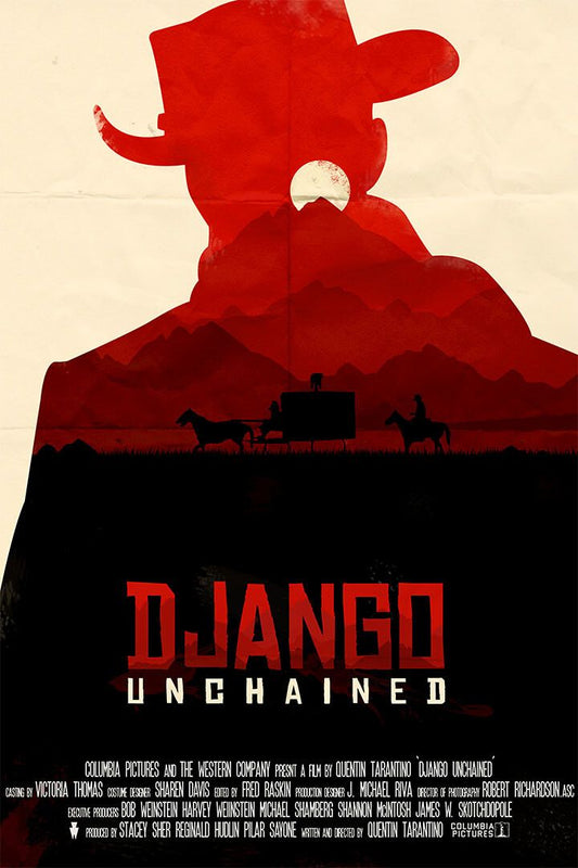Django Unchained Action Movie Print Jigsaw Puzzle