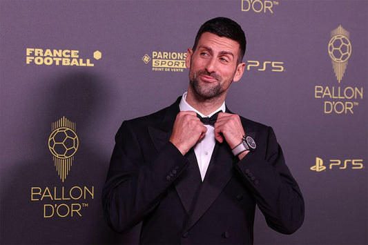 Djokovic Presenting Best Female Soccer Player Award Wall Art Ho Jigsaw Puzzle