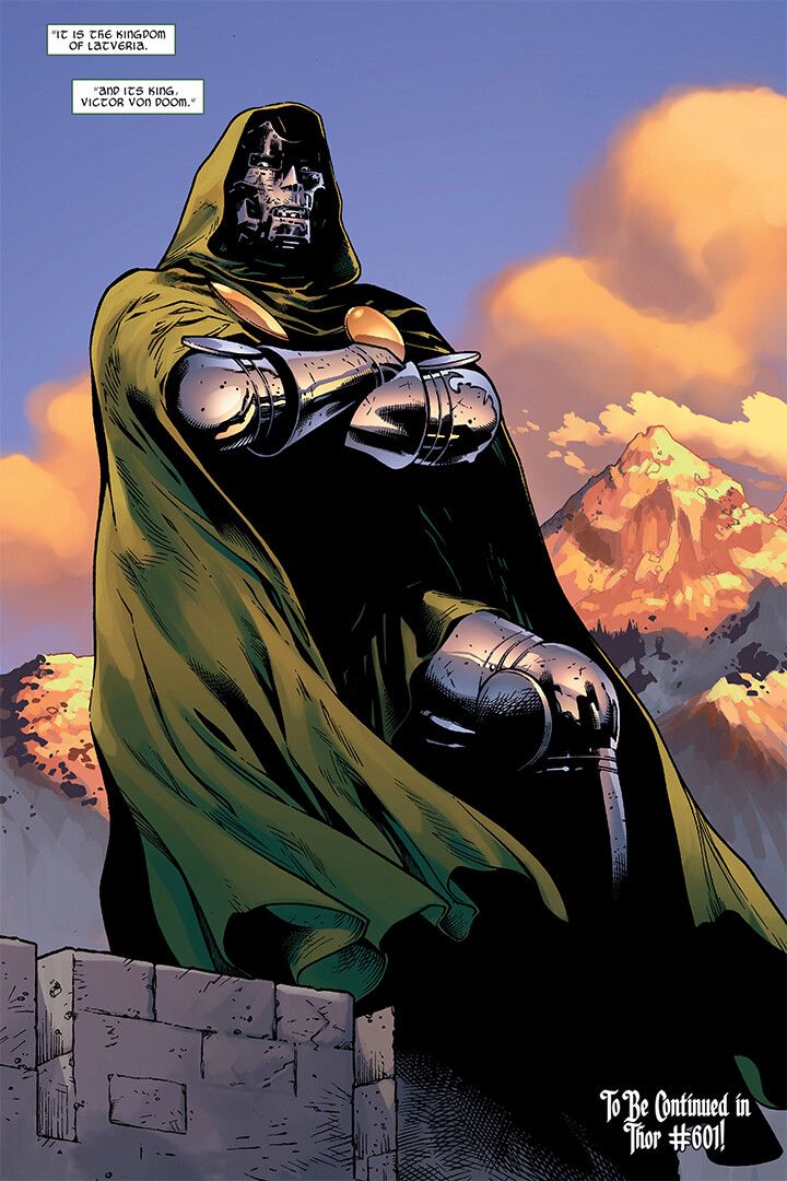 Doctor Doom Dr Victor Vondoom Comic Book Art Print Decor Keychain