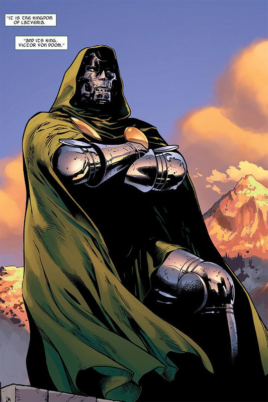 Doctor Doom Vintage Comic Book Vondoom Decor Wall Art Jigsaw Puzzle