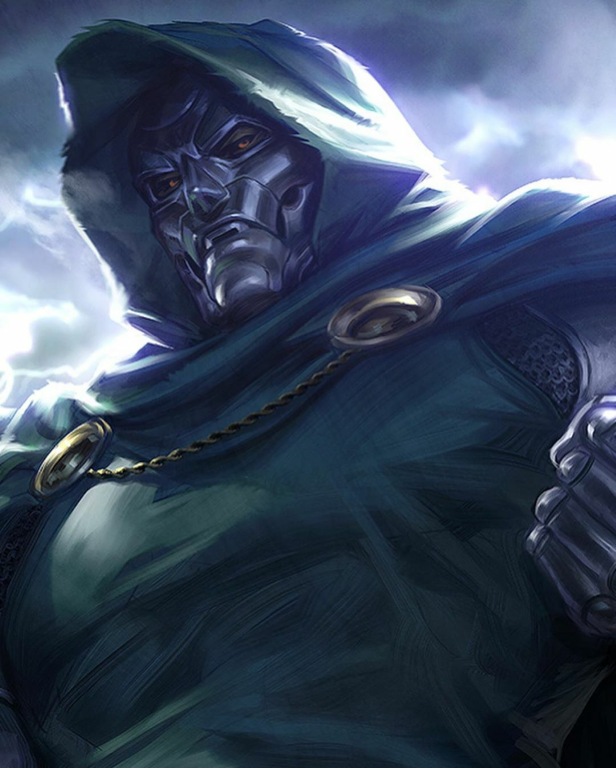 Doctor Doom With Cloak 1 Print Poster
