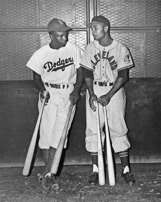 Dodgers Jackie Robinson And Indians Larry Doby Glossy Magnet Magnet 2