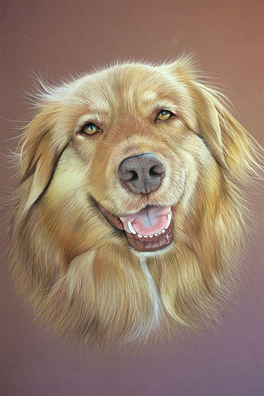 Dog Designs Animal Drawing Print Canvas Jigsaw Puzzle