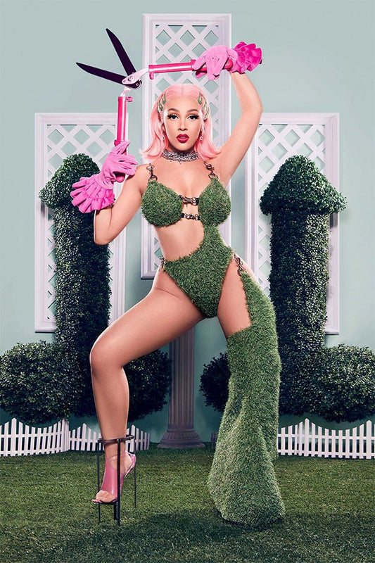 Doja Cat Hip Hop Rap Sexy Singer Star Painting Jigsaw Puzzle