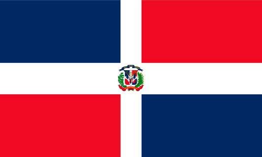 Dominican Republic Flag Print Poster
