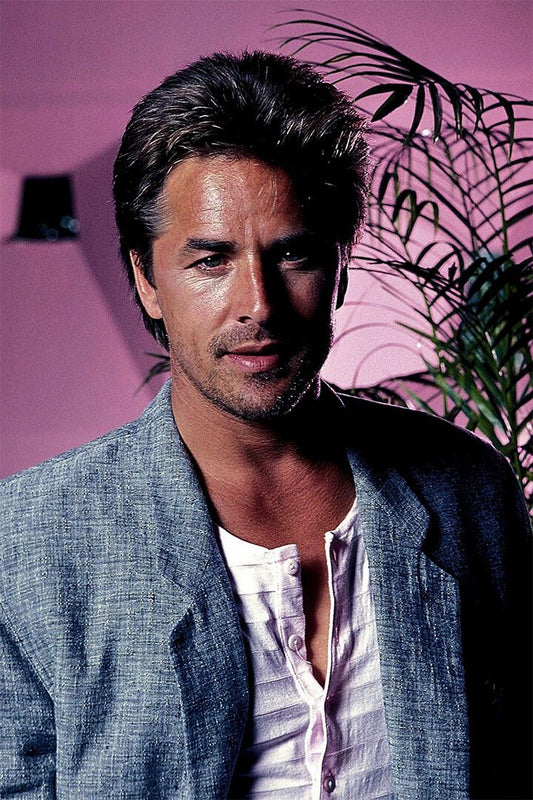 Don Johnson Tv Actor Charisma In Ocean Print Jigsaw Puzzle