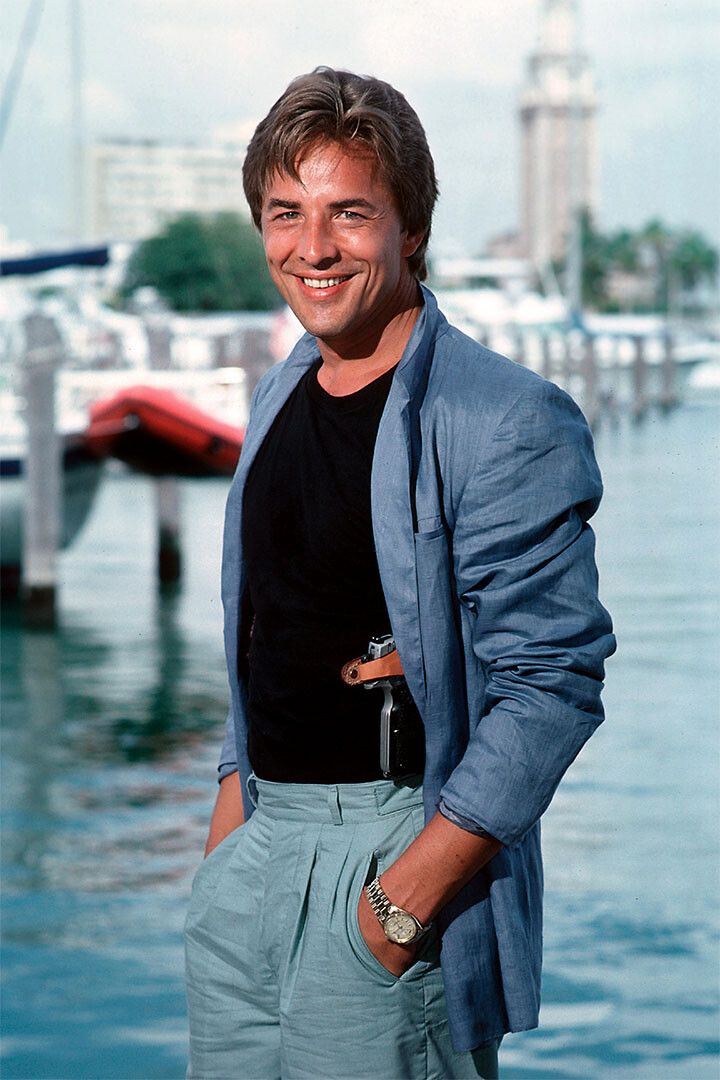 Don Johnson Tv Actor Charisma Painting Jigsaw Puzzle