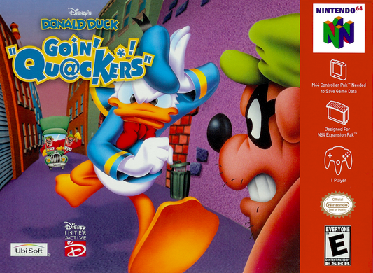 Donald Duck Goin Quackers N64 Print Poster