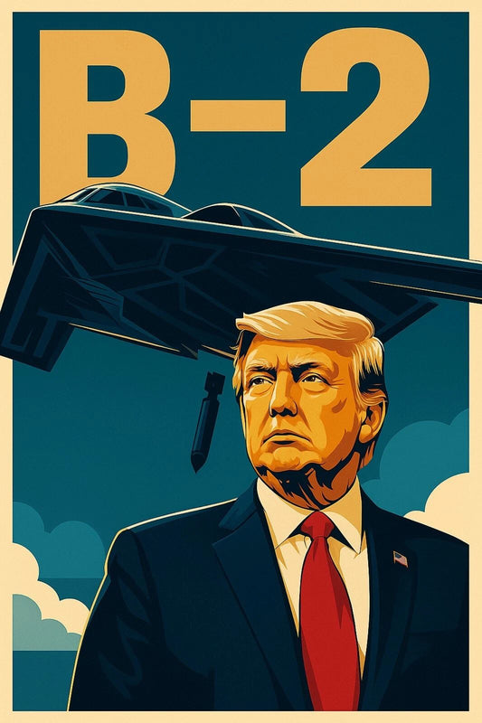 Donald Trump B 2 Bomber Keep Fighting Picture 2025 Keychains