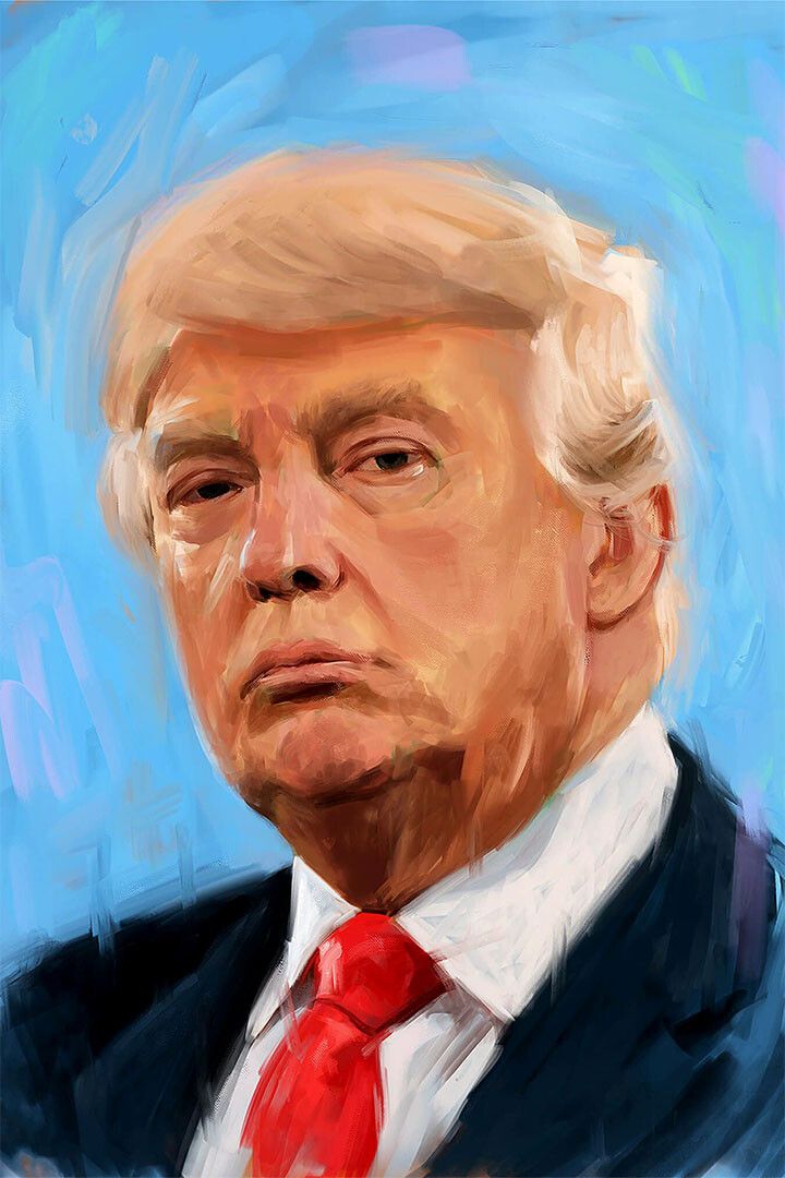 Donald Trump Old President Politican Painting Jigsaw Puzzle