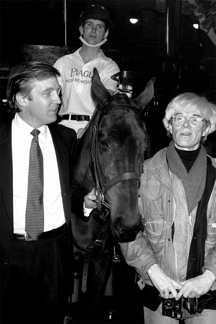 Donald Trump And Andy Warhol Jigsaw Puzzle Vintage Jigsaw Puzzle