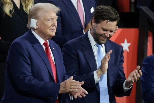 Donald Trump With Running Mate Jd Vance After Shooting Poster Photo