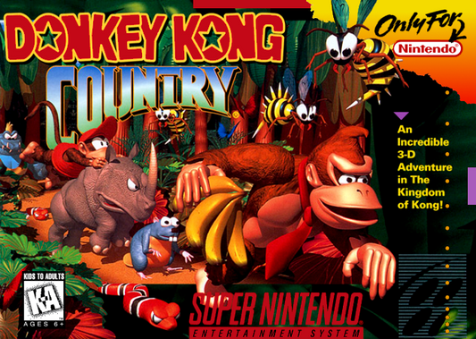 Donkey Kong Country (Usa) Snes Print Poster