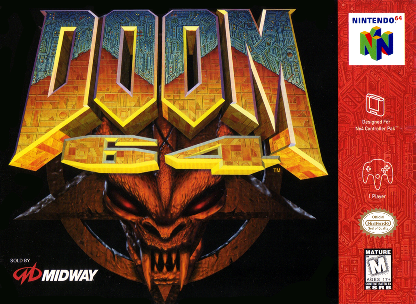 Doom 64 N64 Print Poster