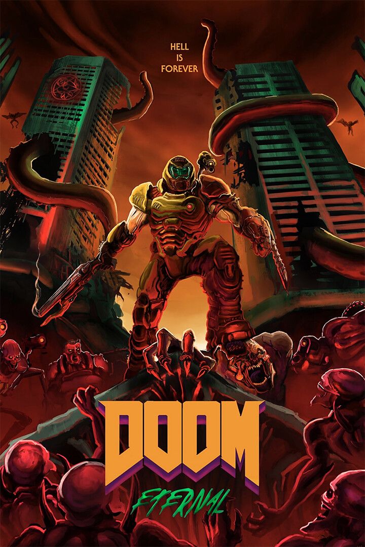 Doom Eternal Video Game Doomguy Stab Jigsaw Puzzle Jigsaw Puzzle
