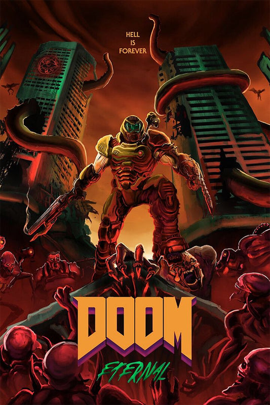 Doom Eternal Video Game Doomguy Stab Jigsaw Puzzle Jigsaw Puzzle