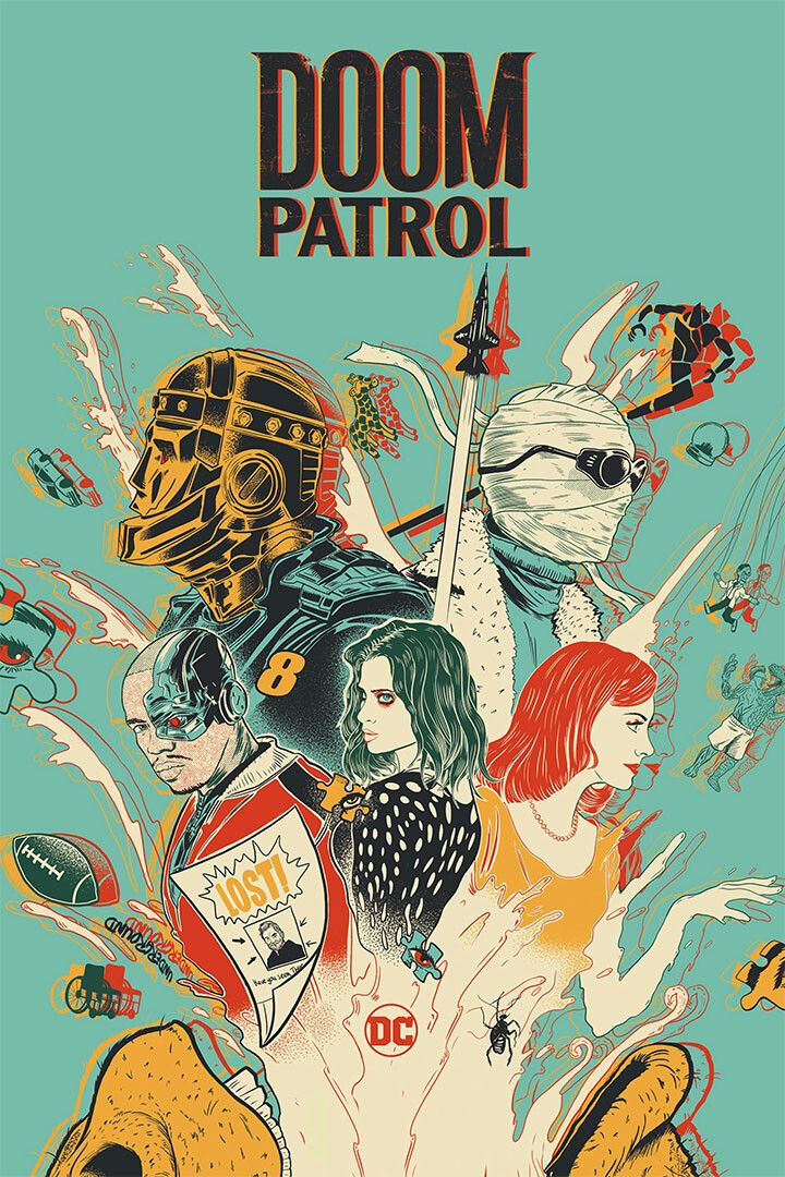 Doom Patrol Full Character Movie Excitement Print Jigsaw Puzzle