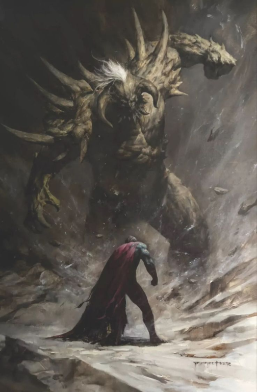 Doomsday Vs Hero 452 Print Poster
