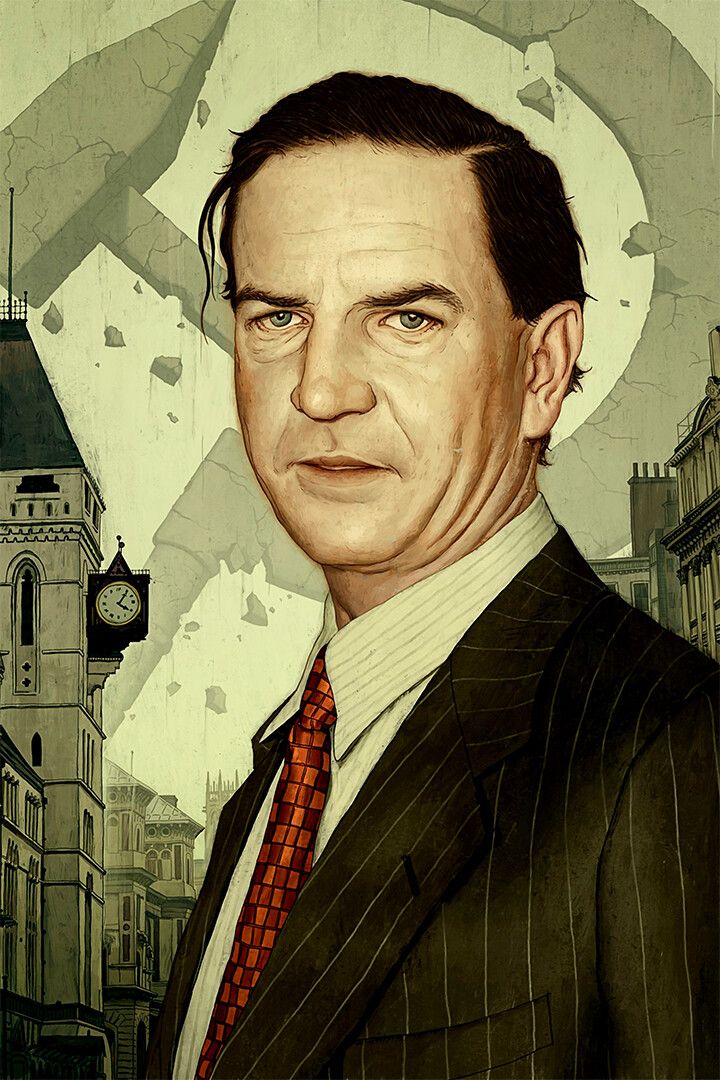 Double Agent Harold Kim Philby Print Jigsaw Puzzle
