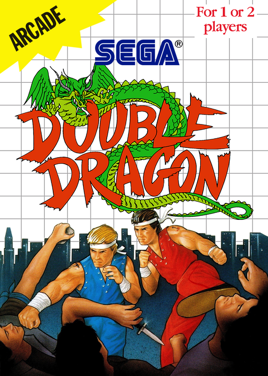 Double Dragon Sega Master System Print Poster